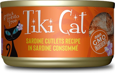 Tiki Cat Tahitian Grill Sardine Cutlets In Sardine Consomme